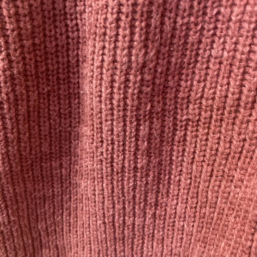 Lucky Brand Dark Pink Crop Sweater Shoe Lace Round Neck Size Small